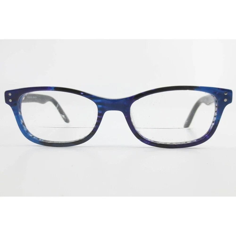 Indi KG 6000 IND Eyeglasses Blue Purple Tortoise Cat Eye Frames 47-16-130